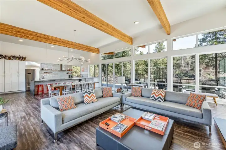 Great Room with River View