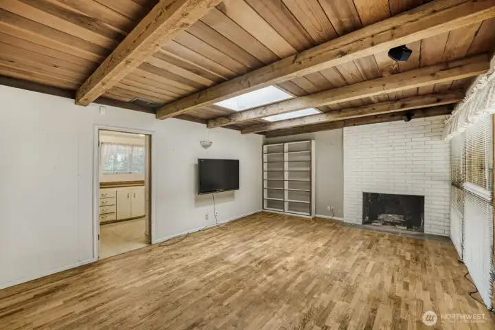 Family Room With a Fireplace