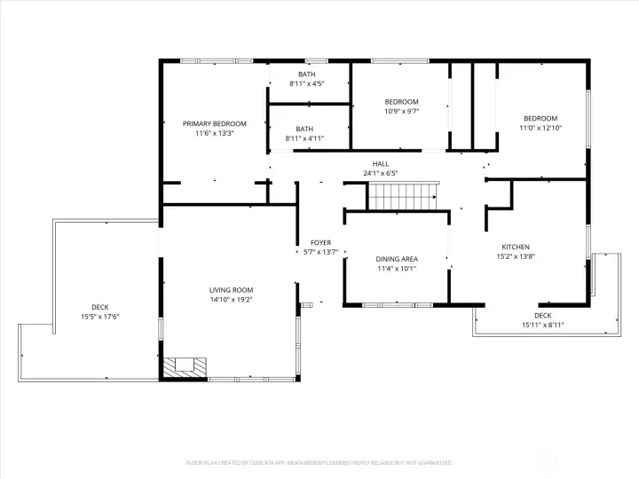 Room layout and approximate dimensions