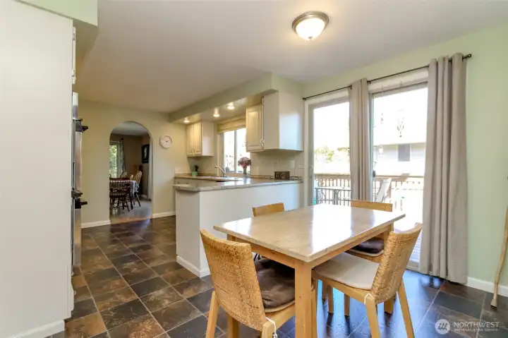 Kitchen w/ side eating space