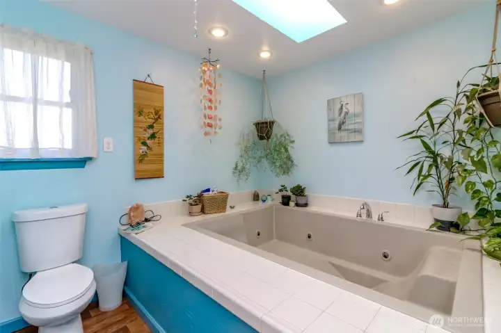 Custom spa tub and bathroom