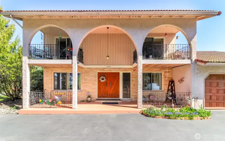 Front of main home entry