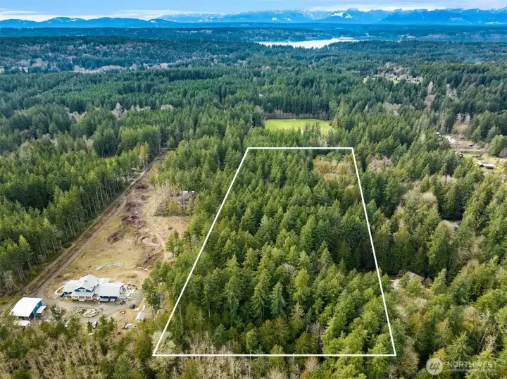 Looking from East to West toward the Olympic Mountains and the only rainforests in the lower 48. Premier recreation is right in your backyard. The property next door is cleared for agriculture. Perhaps a lavender farm?