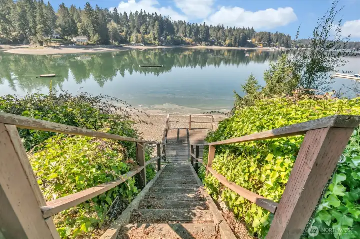 Staircase to beach