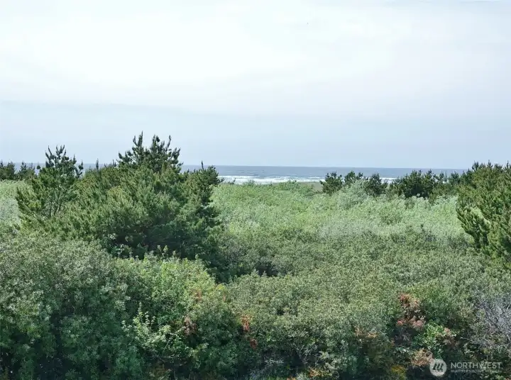Close-up view of the Ocean.
