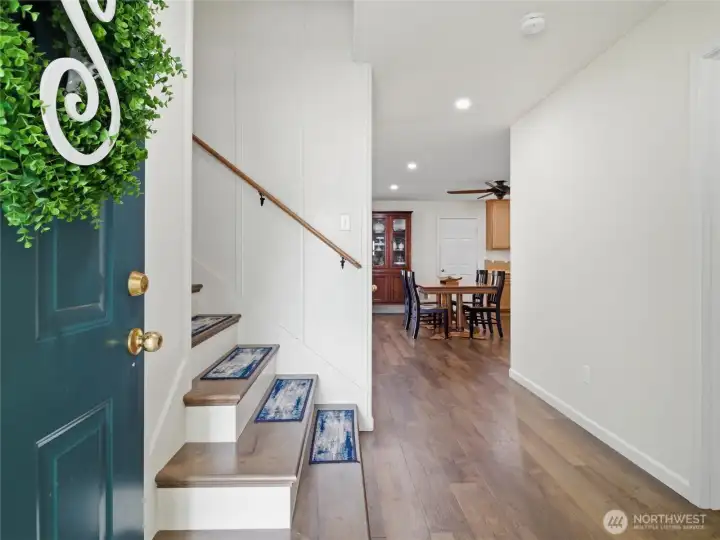 Bright, clean, and welcoming, the entryway offers a comfortable first impression with durable flooring and an easy flow into the main living spaces. Bright, clean, and welcoming, the entryway offers a comfortable first impression with durable flooring and an easy flow into the main living spaces.