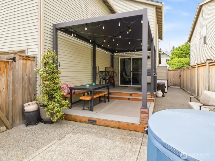 This backyard was thoughtfully designed for easy maintenance without sacrificing outdoor enjoyment. This backyard was thoughtfully designed for easy maintenance without sacrificing outdoor enjoyment.