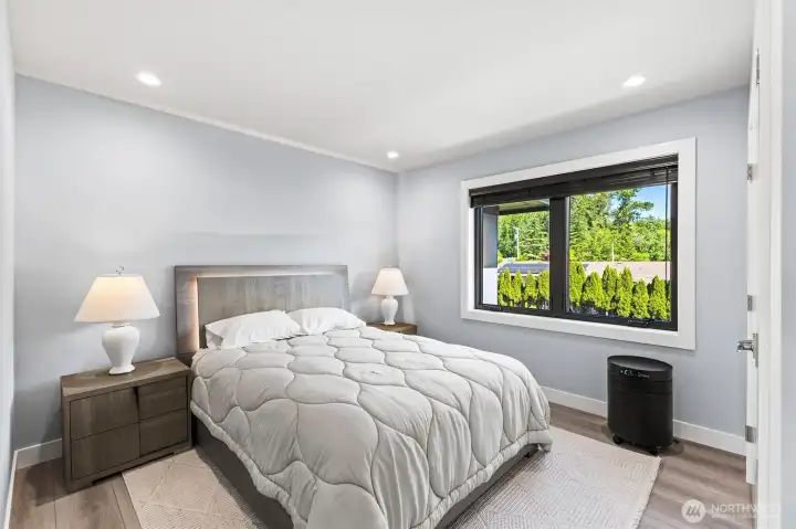 Upper level Bedroom #3 with walk-in closet.