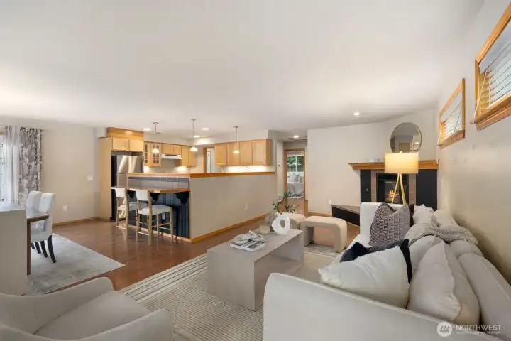 Living Room/Dining Room/Kitchen