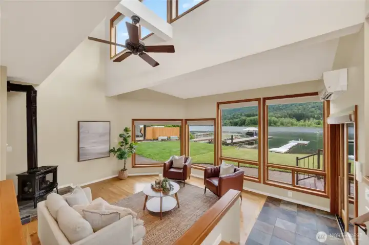 Enjoy a cozy gas fireplace during those colder months