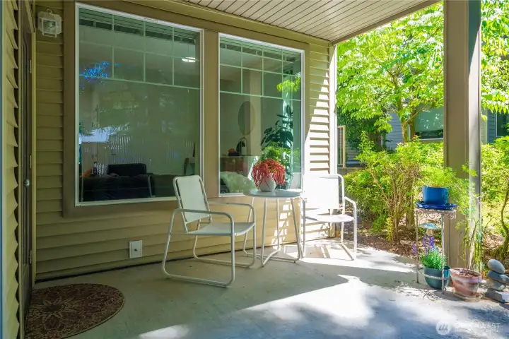 Private patio oasis