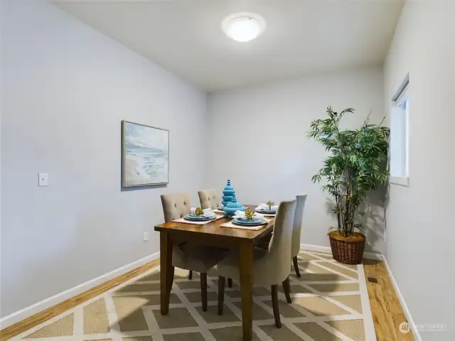 Formal dining area