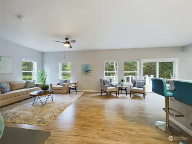 Light and bright open living room