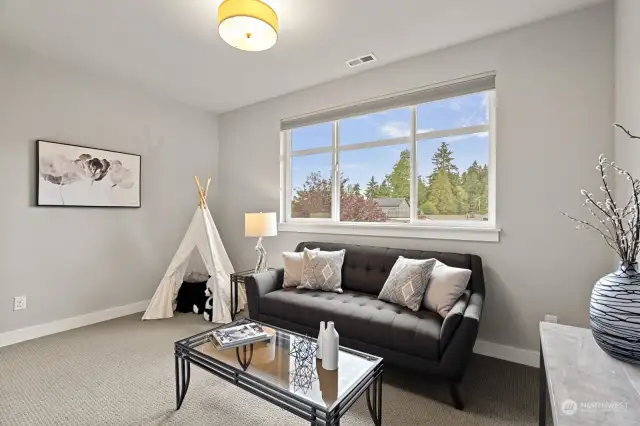 This fourth bedroom would make for a great rec room, play area, guest space or anything else you can imagine!