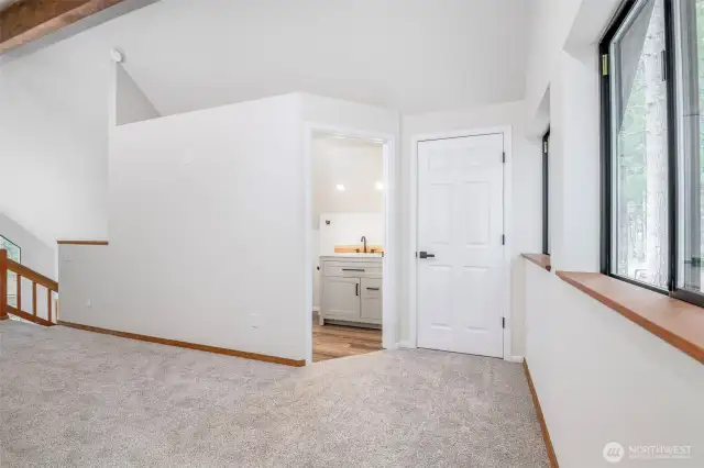 Loft area and bath