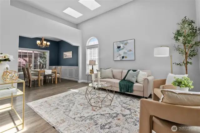 Vaulted ceilings & skylights