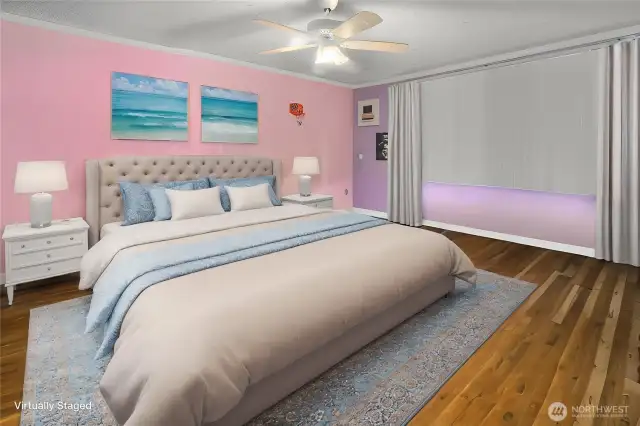 Virtually Staged Bedroom
