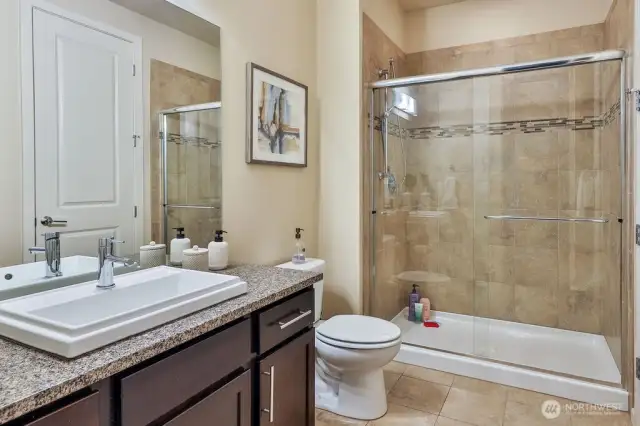 3/4 bathroom on the main floor