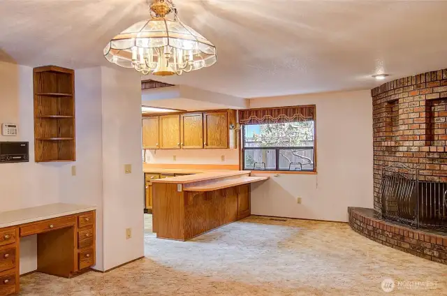 1st Family-Rec room off kitchen.