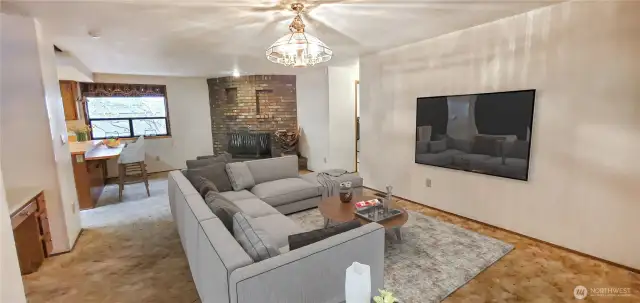 1st Family-Rec room. Virtual staged.