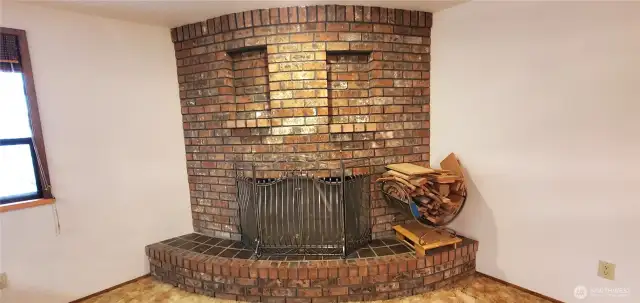 1 0f 2 Wood burning fireplaces. 1st Family room.