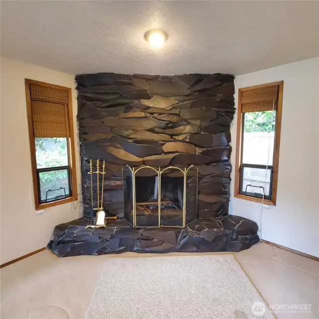 2nd wood burn fireplace.