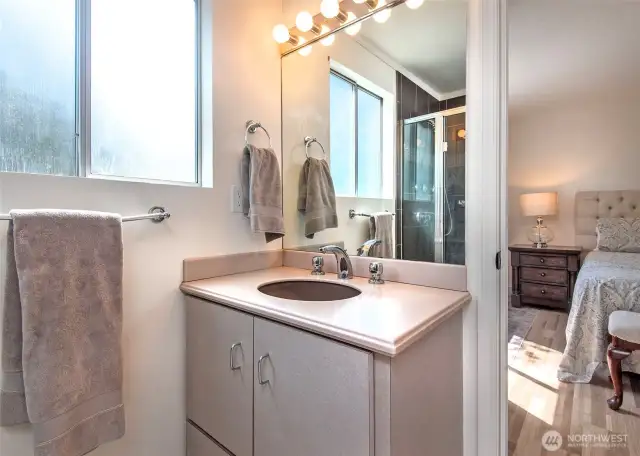 Primary bathroom.