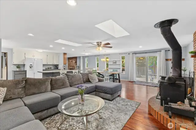 Functional layout maximizes the space in this home.