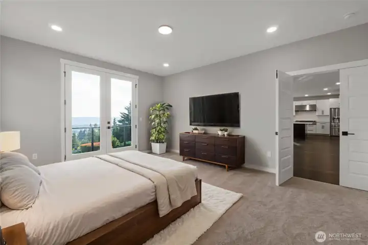 Upgraded carpet, large closet and private 5-piece bath are all yours in this primary bedroom on the main floor!