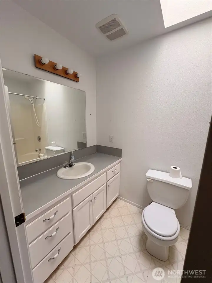 First bathroom in hallway