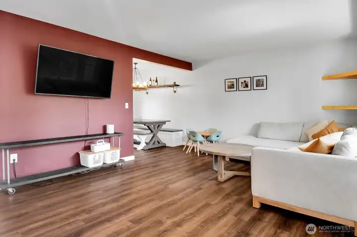 Another side of this spacious greatroom. So many opportunities with this space.