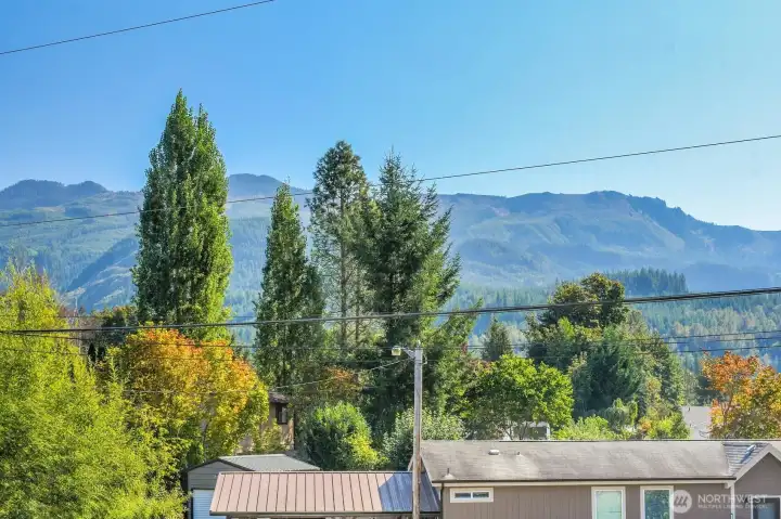 Mountain views from the front of the house!