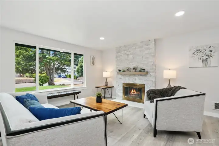 Living Room with Fireplace