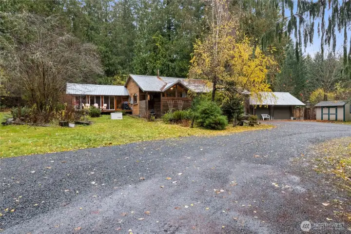 Main house~with huge attached garage