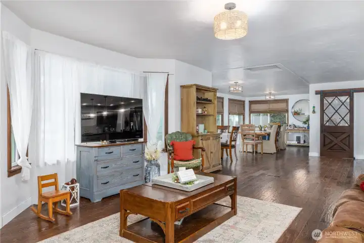 Living room looking towards the DT and butlers pantry