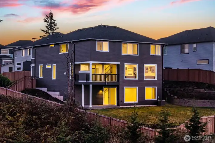 twilight back of home