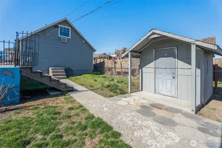 Storage building and garage apartment