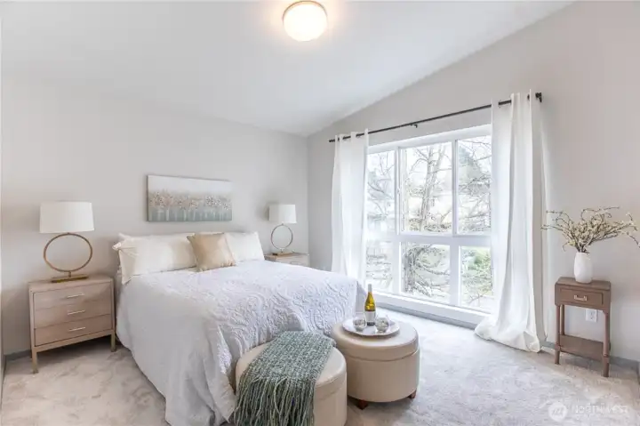 Spacious Primary Bedroom Suite on Top Floor with all New Carpets.