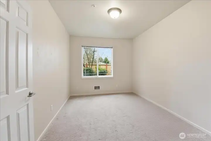 This is the second bedroom not staged.