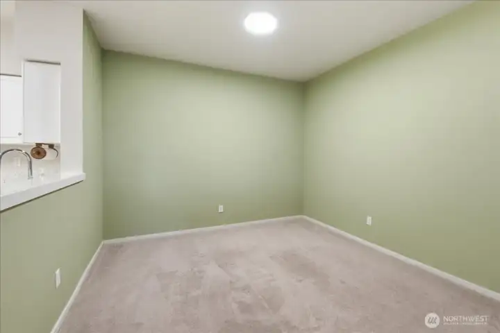 This is the dining room not staged.