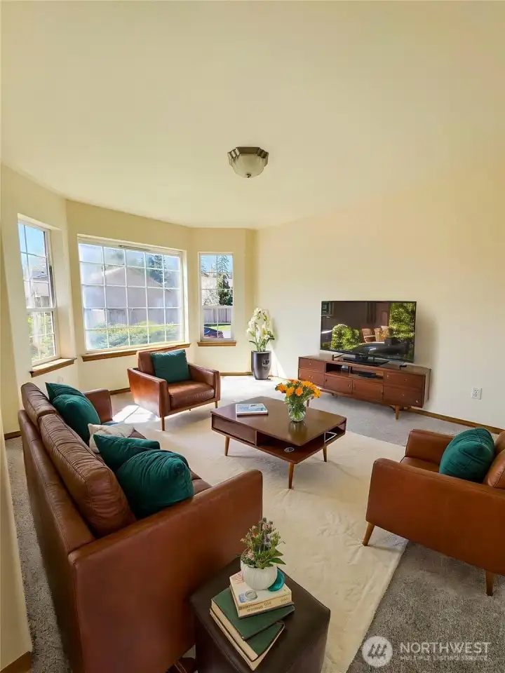 Front room as a second living space Front room as a second living space