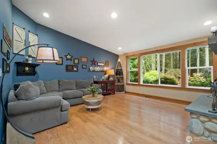 Big windows in family room