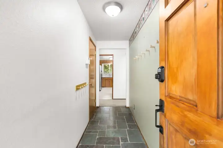Front entry with coat closet