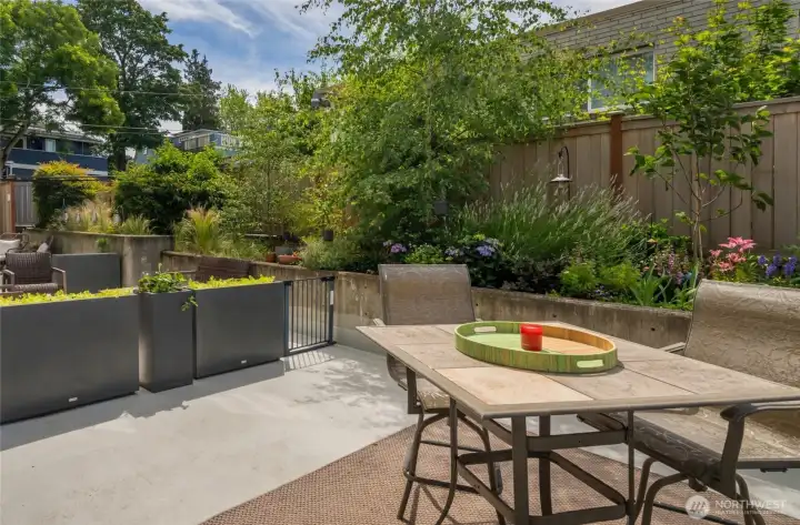 Your own private 14X14 patio.