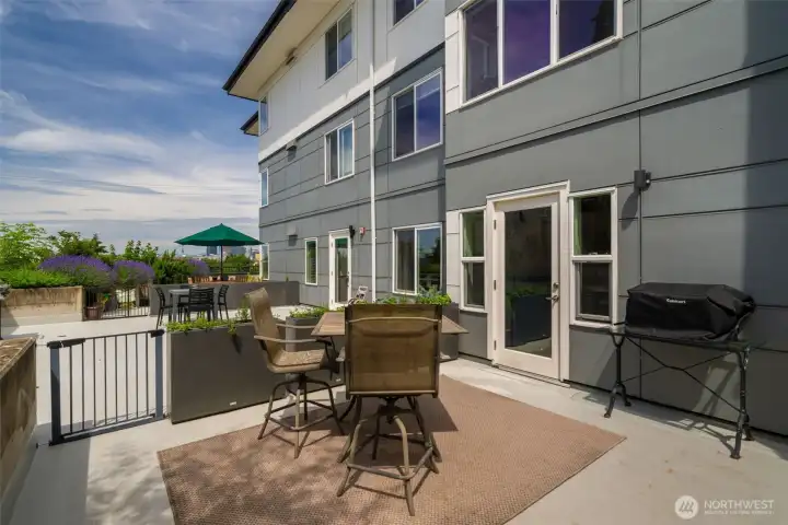 Your own private 14X14 patio.