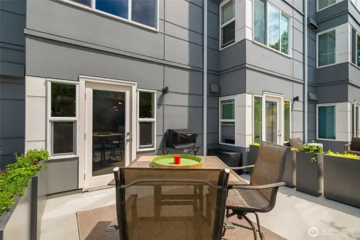 Your own private 14X14 patio.