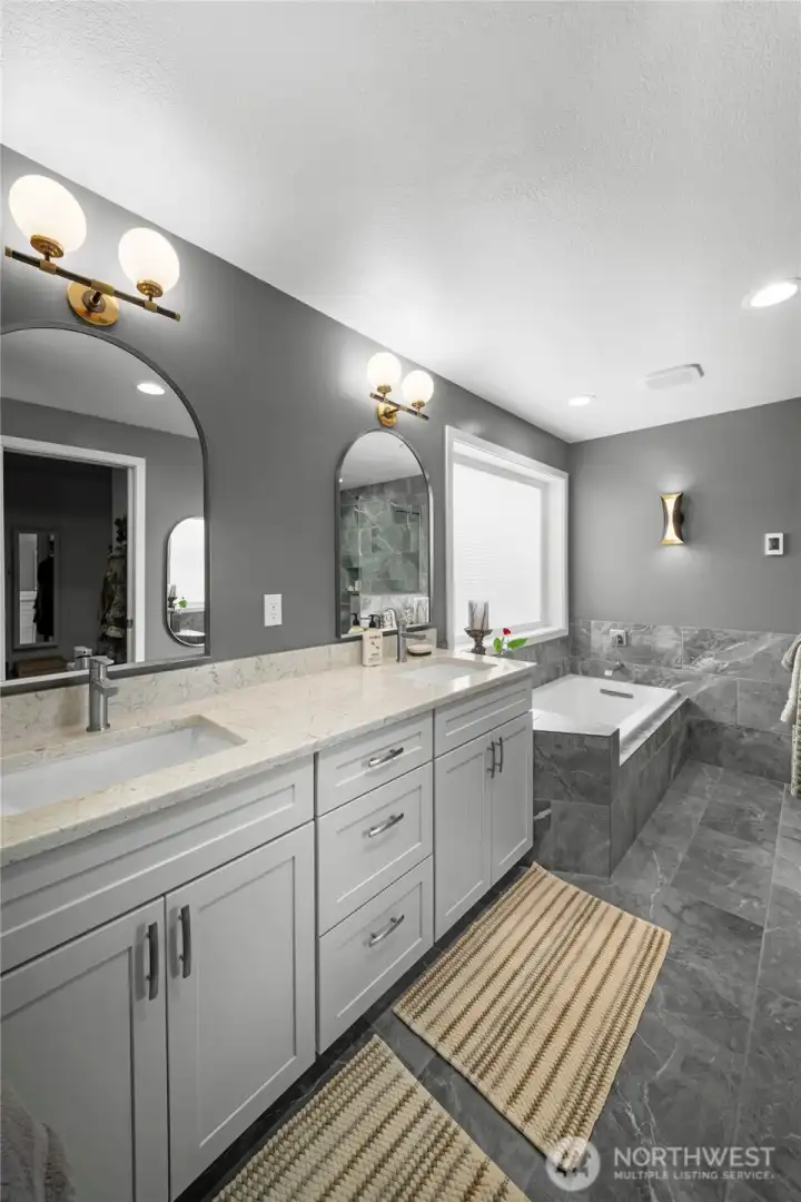 Heated tile floors in primary bathroom!!!