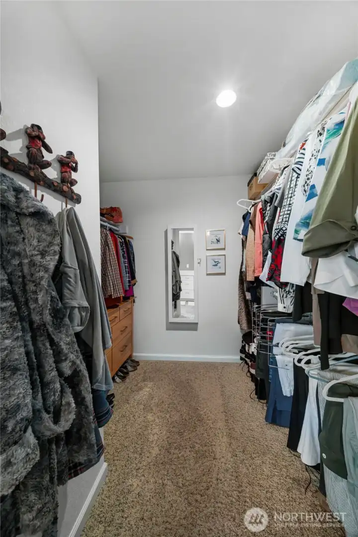 Primary walk-in closet
