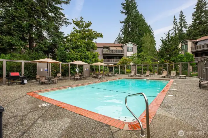 Wonderful pool area for warm summer days