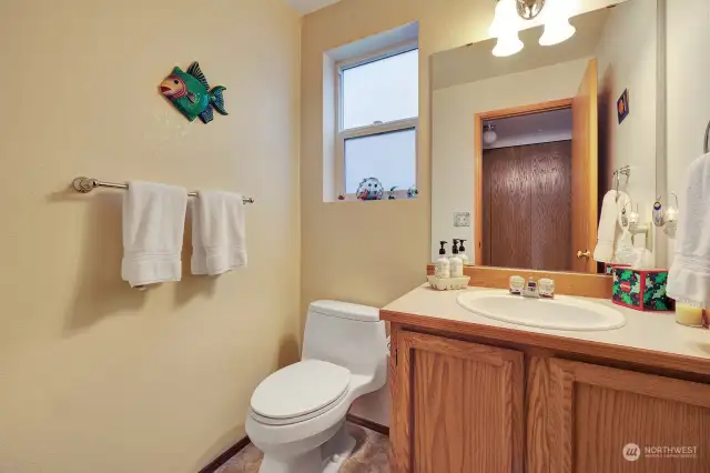 Main floor powder room.